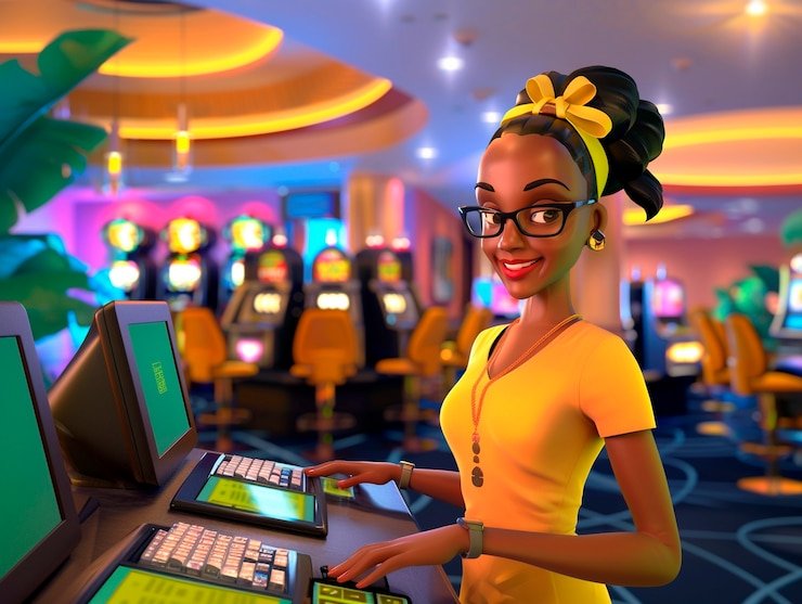 Studio permainan Teen Patti dengan dealer profesional